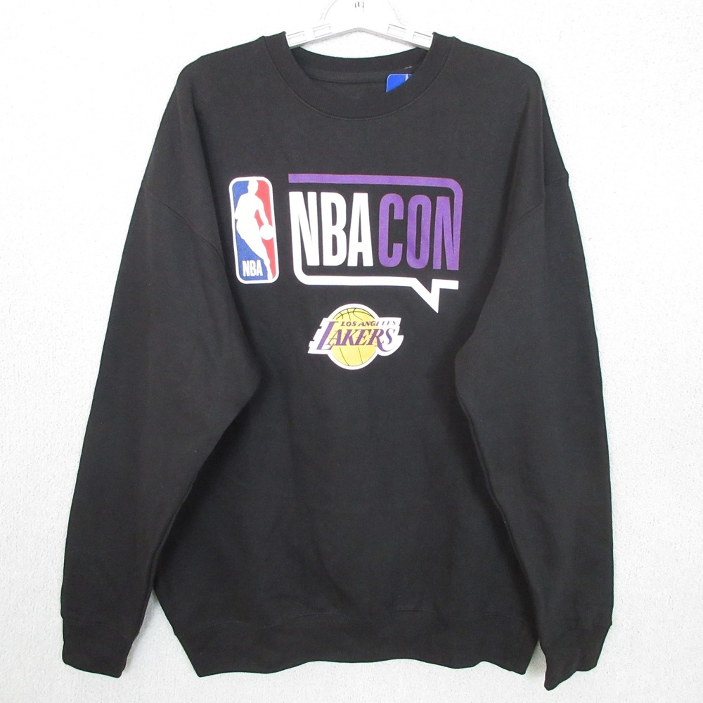 NBA CON Los Angeles Lakers Black Crewneck Sweatshirt XL NBA Officially Licensed
